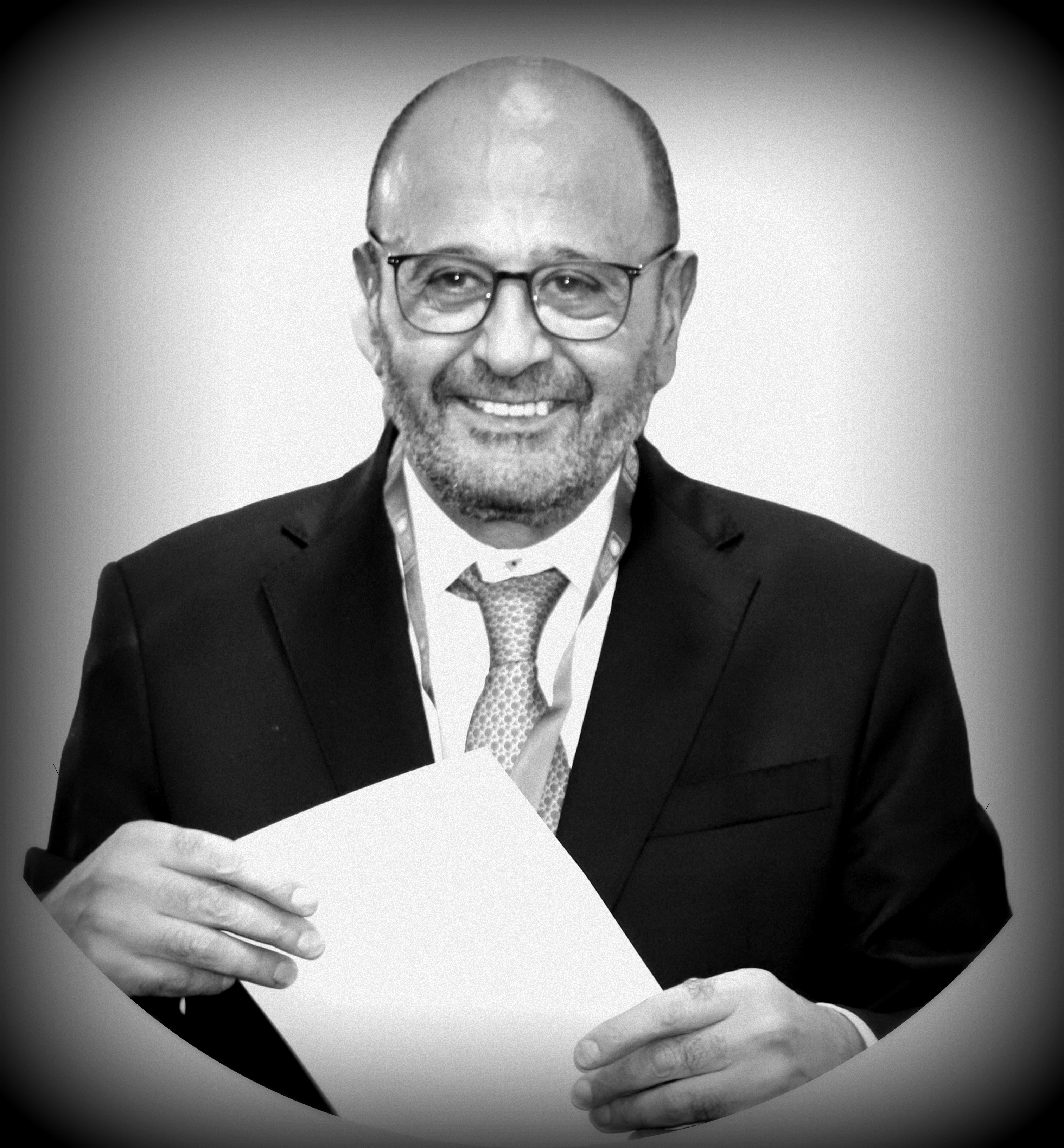 Portrait from the memorial for Khaled Haidar Abdel Shafi